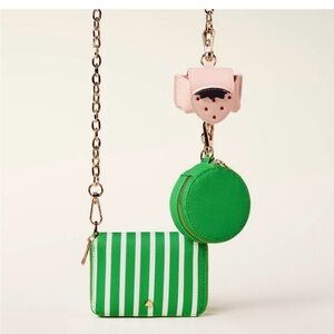 NWT Green/White Stripe Mini Crossbody Bag, Kate spade x Target *Not in Stores*